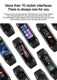 AMOLED Smartwatch Body Temperature Monitor Fitness Clock Sports 3ATM Waterproof Men Smart Watch Band for Women IOS Android 2025