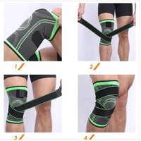 1PC Sports Knee pad Men Pressurized Elastic Knee Pad Support Fitness Gear Basketball Volleyball Brace Tennis Cycling Protector