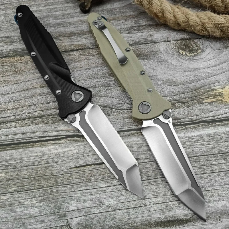Folding Pocket Knife High Quality Multi-tool D2 Blade G10 Handle Outdoor Camping Fishing Sharp Cutting Combat Knives Men's Gift