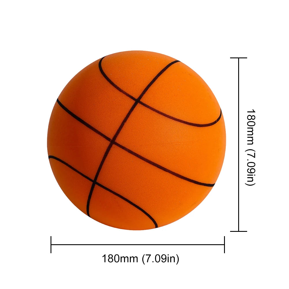 18cm Silent Basketball High-Resilience Foam Basketball Indoor Training Ball for Various Indoor Activities