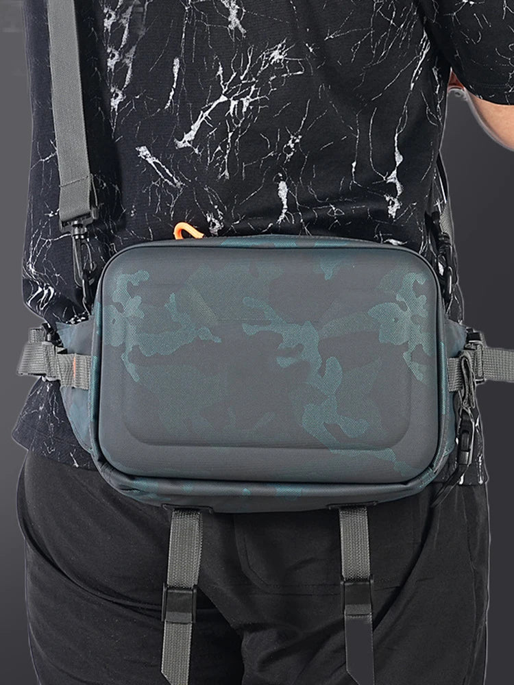 Fishing Bag Waterproof Fishing Fanny Pack with Adjustable Belt Fishing Shoulder Bag for Outdoor Hiking Fishing