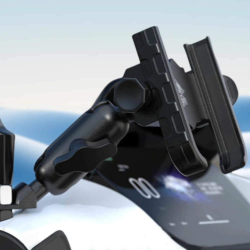 Aluminum Alloy Motorcycle Phone Mount Anti-Shake Motorcycle Cellphone Holder Navigation Bracket for Motorcycle