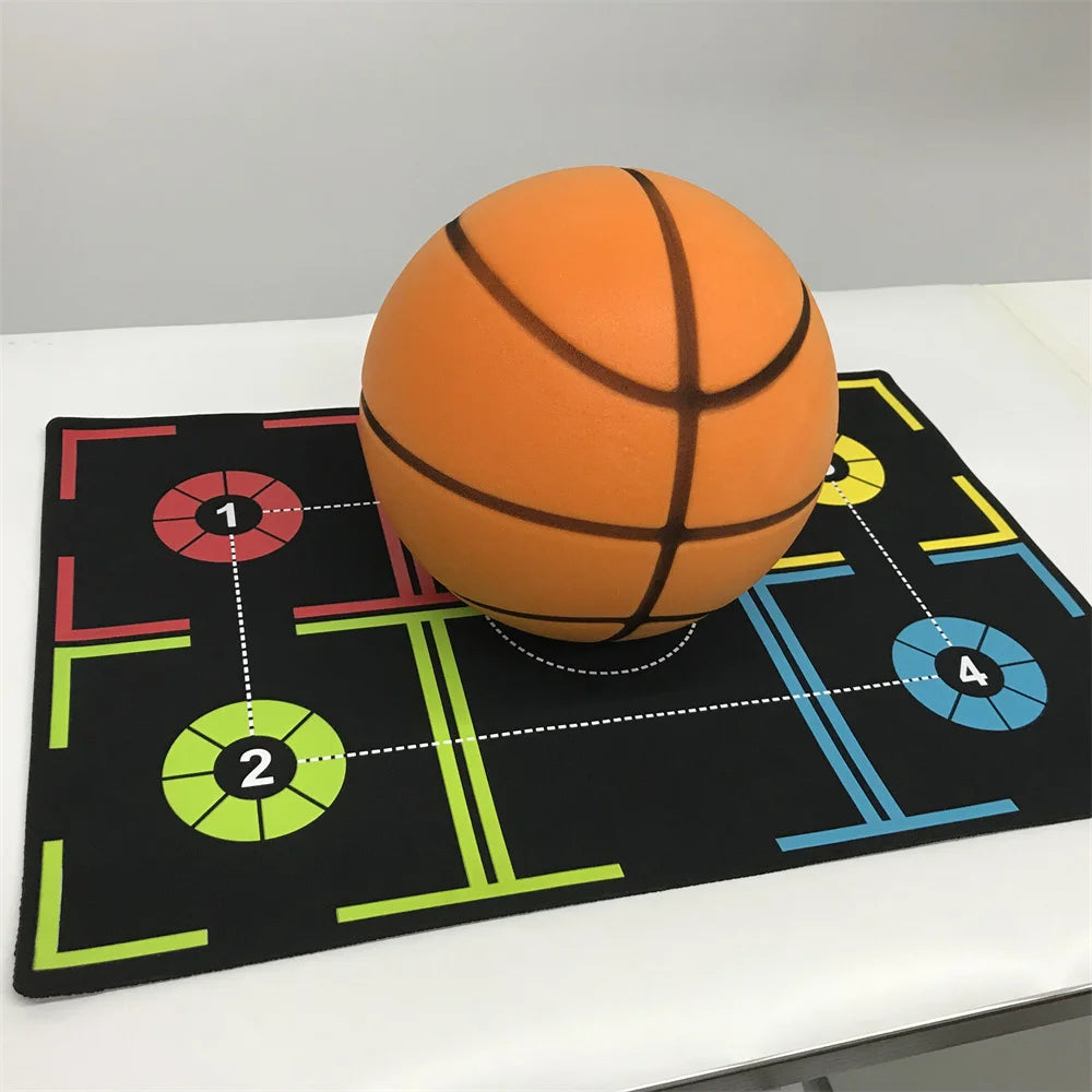 Basketball Training Mat Children and Student Indoor Basketball Dribble Control Training Mat 40X60 cm No Noise Nonslip Dribbling