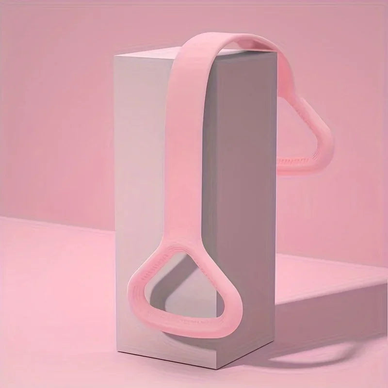 Silicone yoga resistance band - elastic fitness stretching rope, used for back, waist, arm exercises - suitable for exercise