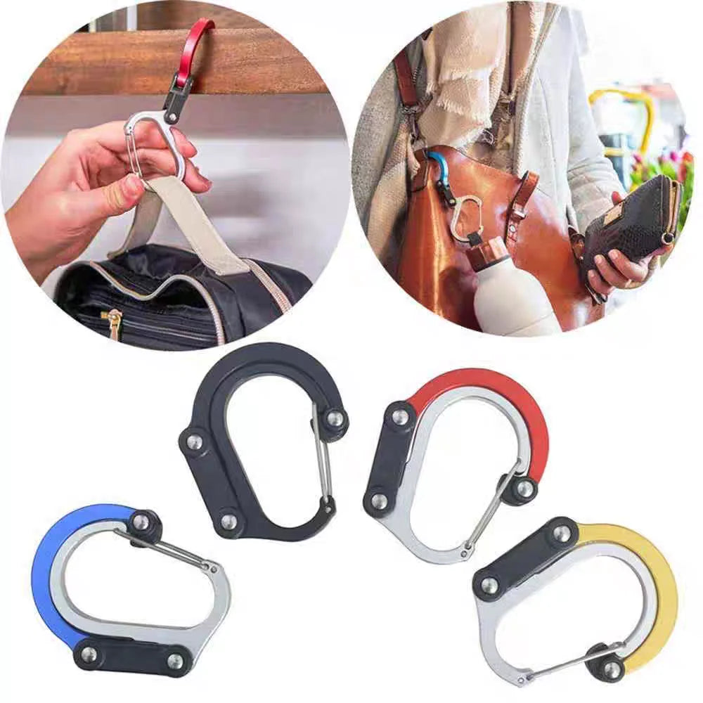 Multi Functional Aluminum Carabiner Mountaineering Buckle Quick Buckle for Outdoor Climbing Camping