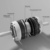 Abdominal Rebound Core Strength Trainer Detachable Rebound Wheel Gymnastic Wheel for Home and Gym Fitness Equipment