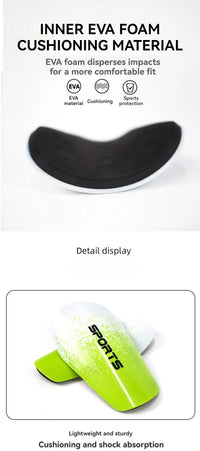 Loogdeel 1 Pair Soccer Shin Guards Insert Board Boy Training Legging Protective Football Protectors Pads Adult Kids Shinguards