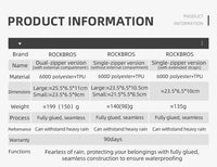 ROCKBROS Bicycle Bag Bike Frame Top Tube Bag Large Capacity Storage Waterproof Hard Shell Bicycle Bag MTB Road Bike Accessories