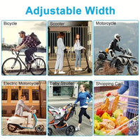 2PCS 360° Rotatable & Adjustable Bike/Motorcycle Phone Mount - Shockproof, Anti-Slip Holder For phone, - Durable Abs Material