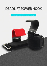 Weight Lifting Hook Grips With Wrist Wraps Hand-Bar Wrist Strap Gym Fitness Hook Weight Strap Pull-Ups Power Lifting Gloves