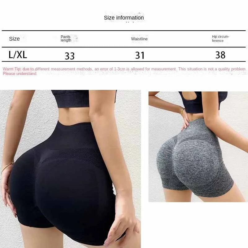 Women Butt Lifting Yoga Shorts Elastic Workout High Waist Tummy Control Ruched Booty Pants Seamless Gym Compression Tights