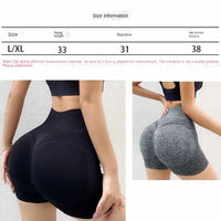 Women Butt Lifting Yoga Shorts Elastic Workout High Waist Tummy Control Ruched Booty Pants Seamless Gym Compression Tights