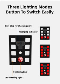 ROCKBROS Bicycle Helmet LED Rear Light Rechargeable Intergrally-molded Cycling Helmet MTB Road Bike Helmet Sport Safe Hat Helmet