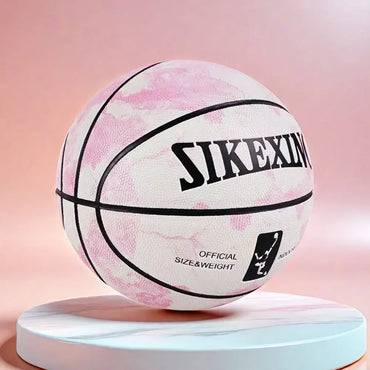 Silent Basketball Wear-Resistant Training Basketball Size 7 PU Basketball Suitable for Indoor & Outdoor Adults