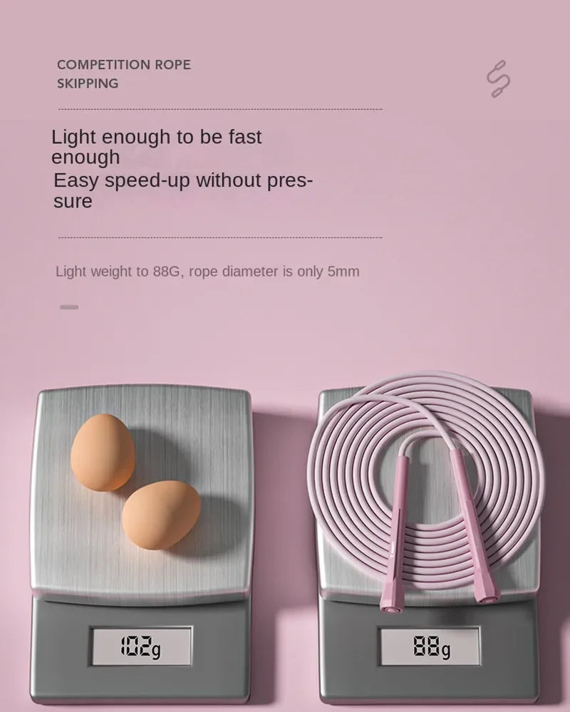 NEW! 1Pcs 88G Professional Skipping Rope for Men, Women & Children & Student - Racing, Training & Fitness Use (Gym Compatible)