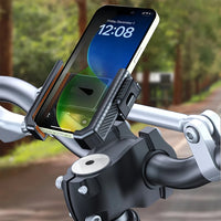 Bike Phone Holder Stand Bicycle Motorcycle Handlebar Mobile Phone Mount Clip GPS Support Shockproof Bracket for 4.5-7.0” Phones