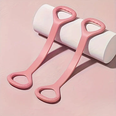 Silicone yoga resistance band - elastic fitness stretching rope, used for back, waist, arm exercises - suitable for exercise