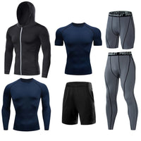 Men's Running Compression Tshirts Quick Dry Soccer Jersey Fitness Tight Sportswear Gym Sport Short Sleeve Shirt Breathable