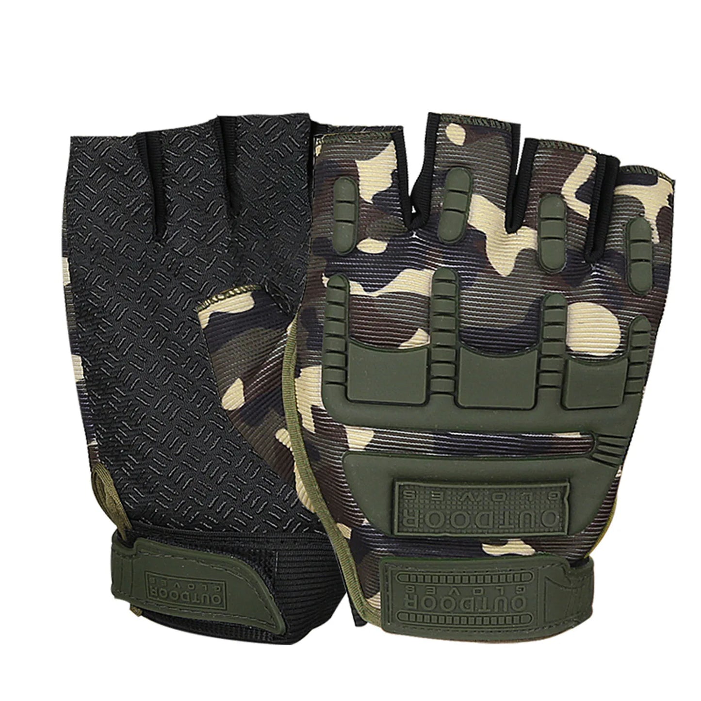 Anti-Slip Weightlifting Half Finger Gloves Shock-Absorbing Short Cycling Bicycle Gloves for Training Sports Local Delivery