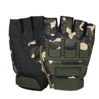 Anti-Slip Weightlifting Half Finger Gloves Shock-Absorbing Short Cycling Bicycle Gloves for Training Sports Local Delivery