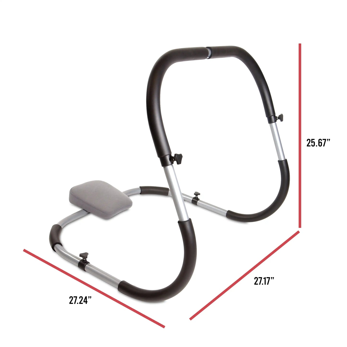 Compact Ab Machine for Home Gym - Steel Frame Cruncher with Ergonomic Support - Tone Abs Reduce Neck Strain Effective