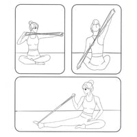 Figure 8 Yoga Resistance Band 35 LB Soft Silicone Exercise Band Quick Rebound Fitness Resistance Band Gym Stretching Pilates