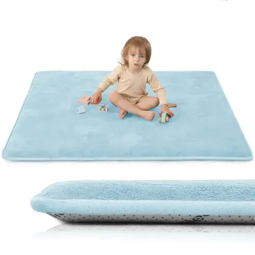 Large Solid Casual Non-slip Carpet Living Room Thick Foam Baby Play Mat Soft for Kids Coral Velvet Rug Yoga Mats