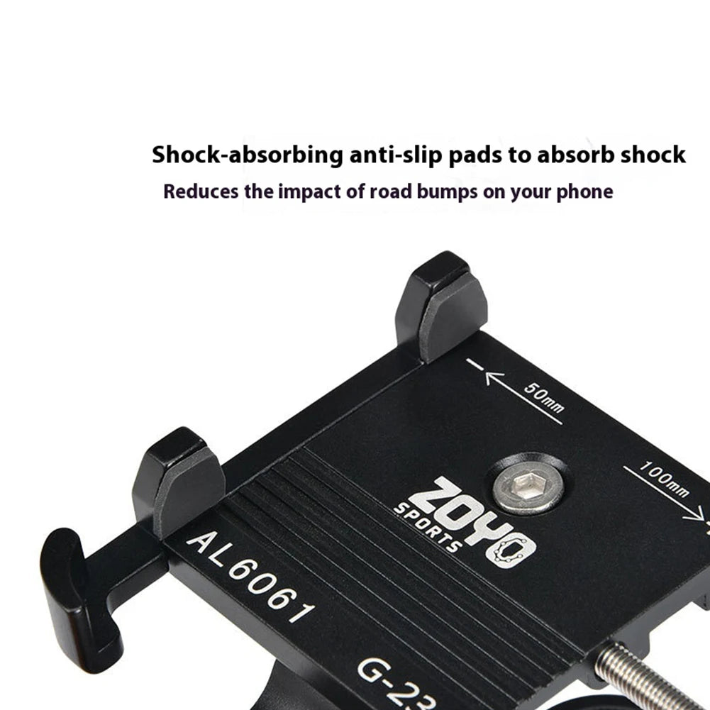 Bike Phone Mount Bicycle Phone Clip Anti-Shake Bike Phone Holder Clamp Adjustable Bicycle Mobile Phone Support for MTB Road Bike