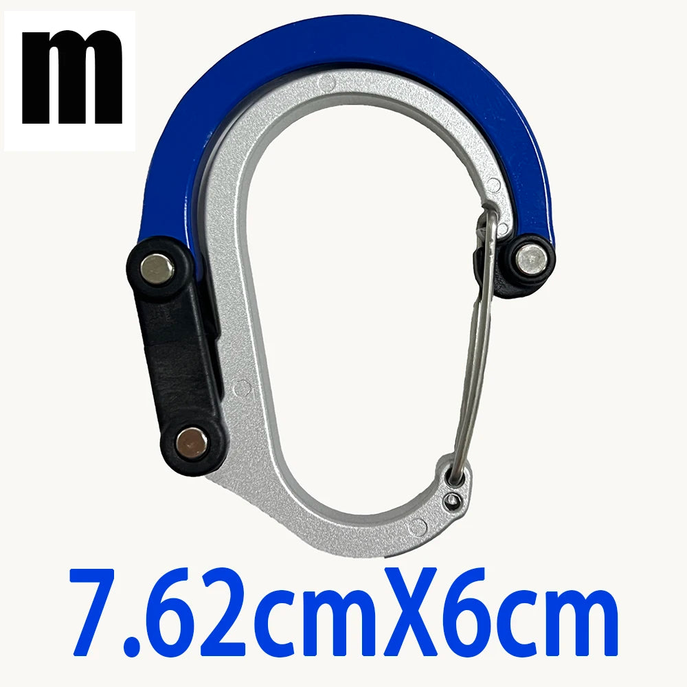 Multi Functional Aluminum Carabiner Mountaineering Buckle Quick Buckle for Outdoor Climbing Camping