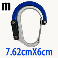 Multi Functional Aluminum Carabiner Mountaineering Buckle Quick Buckle for Outdoor Climbing Camping
