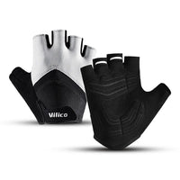 Cycling Half Finger Gloves Bike MTB Gloves Breathable Short Finger Thickened Palm Shock-Absorbing Anti Slip Outdoor Sport Gloves