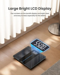 550lb Digital Bathroom Scale with Large LED Display, High Capacity Weighing Machine Accurate to 0.05lb
