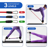 TPE Resistance Bands Ankle Straps Fitness Set D-Ring Support Ankle Cuffs Yoga Gym Equipment Guard Leg Strength Safety Extensions
