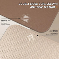 Thick Foldable Yoga Mat - 10mm Non-Slip TPE, Extra Long-Wide 75x26, Portable and Easy Storage for Fitness