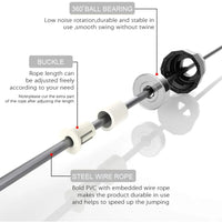 Weighted Professional Crossfit Jump Ropes Fitness Boxing Training Skipping Rope Gym Workout Exercise Jumprope Home Equipment