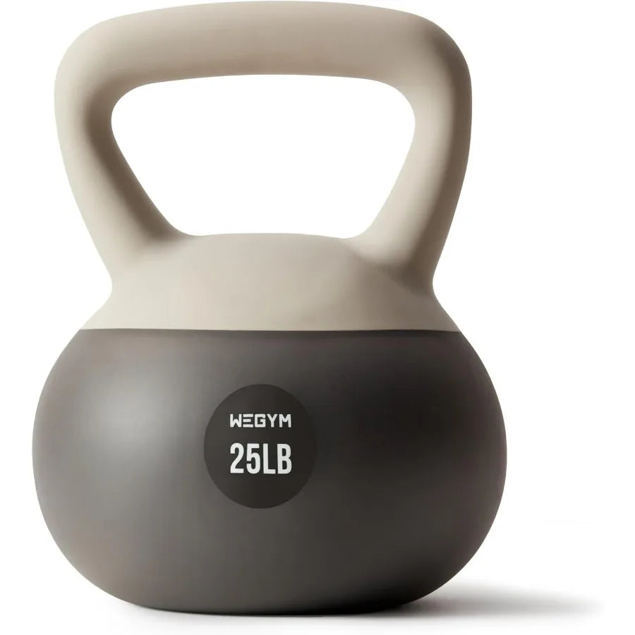 Soft Kettlebells with Cushioned Impact-Resistant Base and Anti-Slip, Wide-Grip Handle for Home Workouts, Weightlifting, and Full