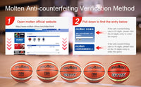 Original Molten GM6X GM7X Basketball Official Size 6 Size 7 Competition Basketball Standard Ball Men's and Women's Training Ball