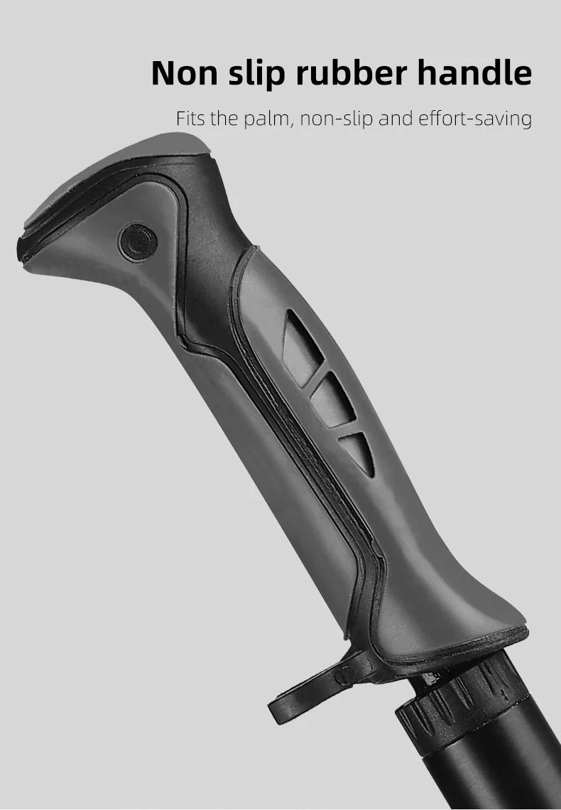 WEST BIKING Portable High-pressure 300psi Bike Air Pump with Gauge for Fork & Rear Suspension Shock Absorber Mountain Bicycle