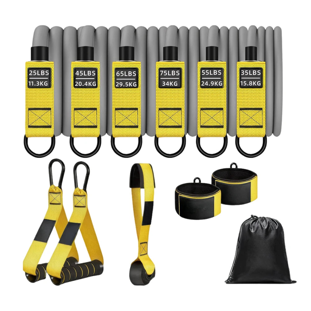 Resistance Bands Exercise Bands Heavy Duty Fitness Bands Set with Handles Workout Bands Weight Bands for Yoga Home Workouts