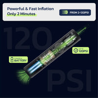 Woowind BP188 Bike Pump The Pro Electric Bicycle Pump Tire Inflator Portable Air Compressor - 120 PSI