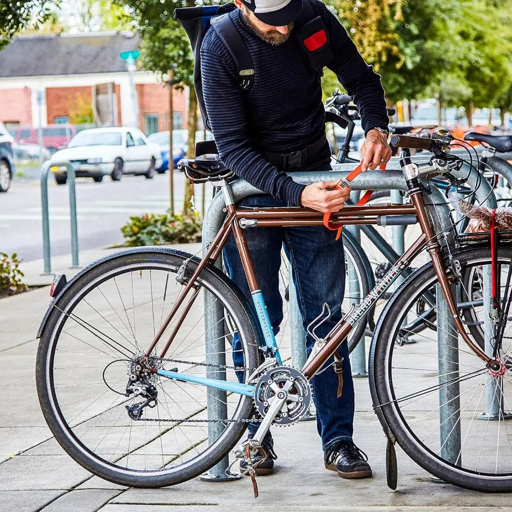 Cinch Lock - Lightweight Anti Theft Compact Combination Bike Lock, Ideal for Quick Stops, Bicycle Accessories, Stealth Black, 30