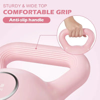 Kettlebells Fitness Exercise-Pink Strength Training Kettlebell Sets,Dumbbell Weights for Home Gym Equipment