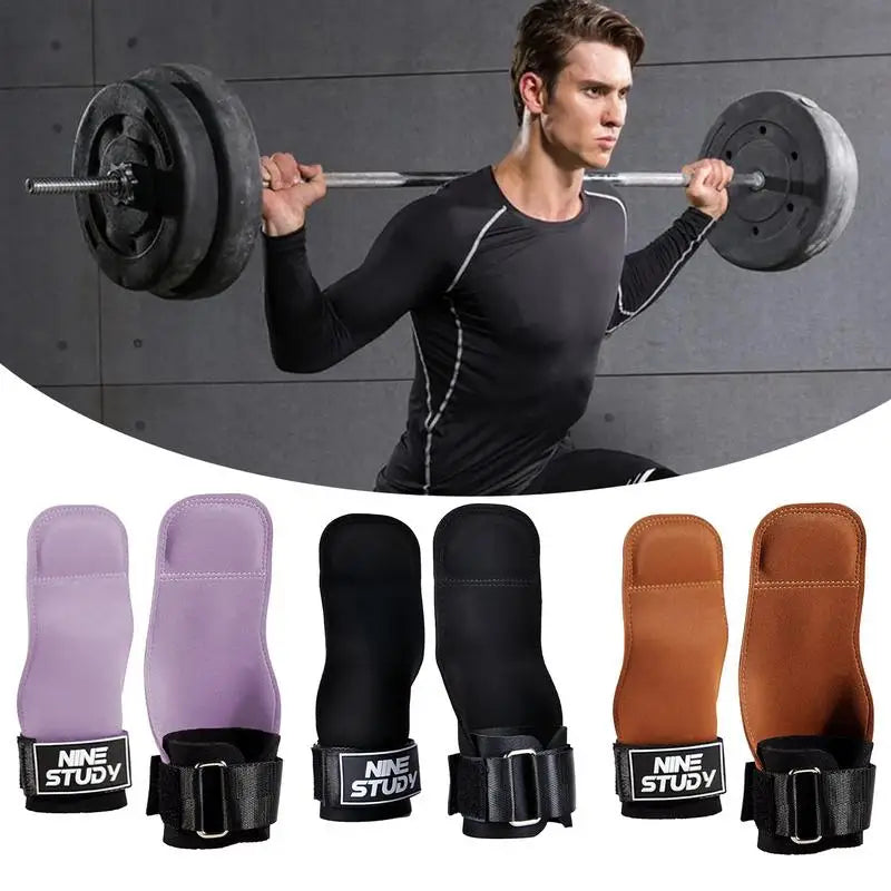 Lifting Grips Pro Weight Gloves Wrist Hooks Straps Adjustable Multifunctional Support Straps For Men And Women For Pull Up