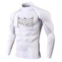 Y2K Men's Turtleneck Compression Shirt Quick Gym Fitness Dry Rash Guard Hight Neck Muscle Athletic Bodybuilding Shirts Summer
