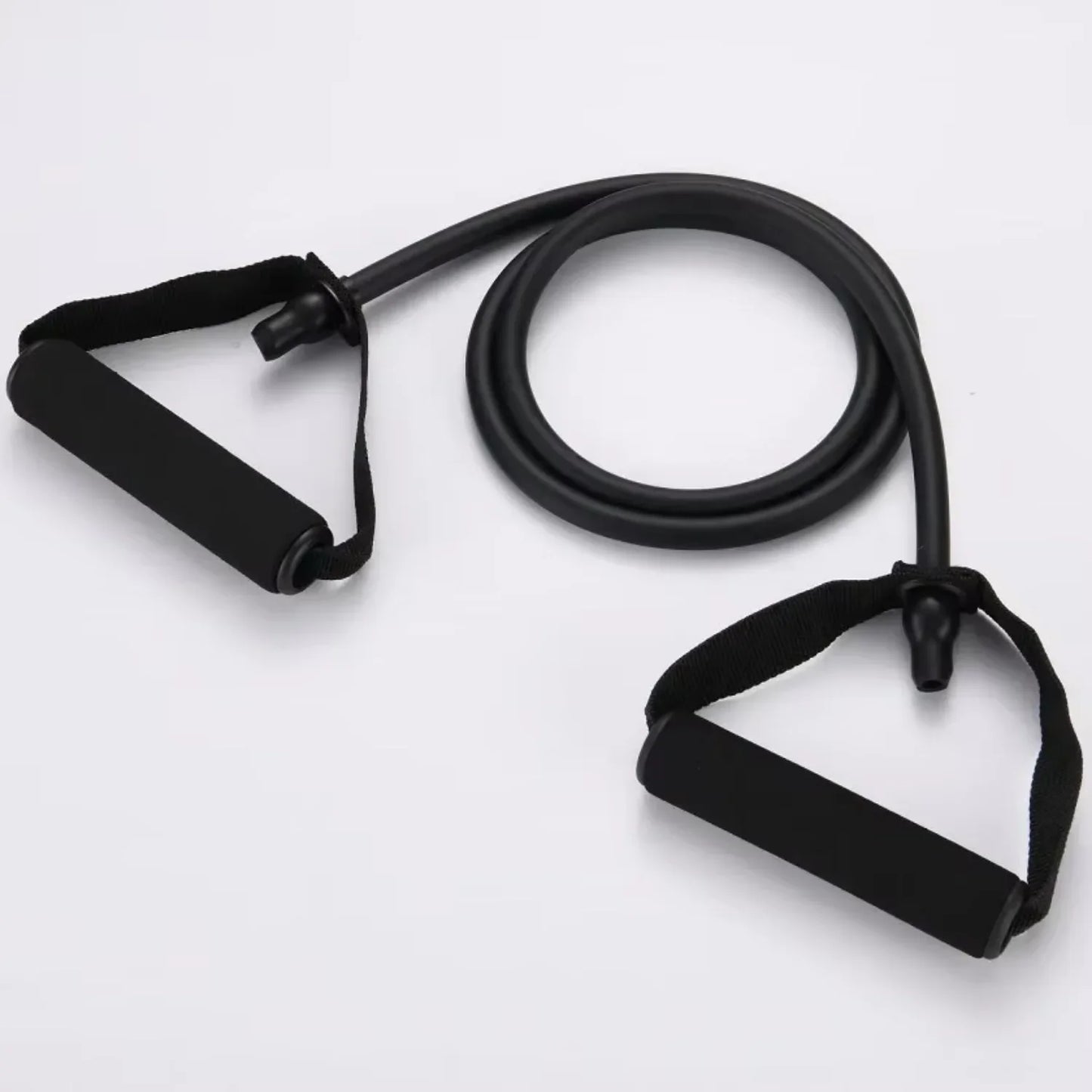 Resistance Band with Handles Yoga Drawstring Elastic Fitness Workout Tube Band   Workout Strength Training