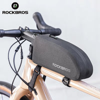ROCKBROS Bicycle Bag Bike Frame Top Tube Bag Large Capacity Storage Waterproof Hard Shell Bicycle Bag MTB Road Bike Accessories