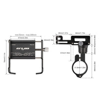 Bike Phone Holder Quick Attach/Detach Motorcycle Phone Mount Universal Bike Cycling Phone Clamp for 1.96 To 3.93 in Smartphone