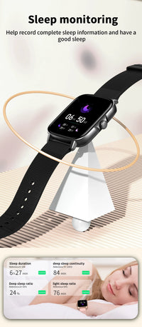 EIGIIS 2025 Smart Watch for Men Women Fitness Tracker with Heart Rate Sleep Monitor Activity Tracker 1.69" HD Waterproof Watch