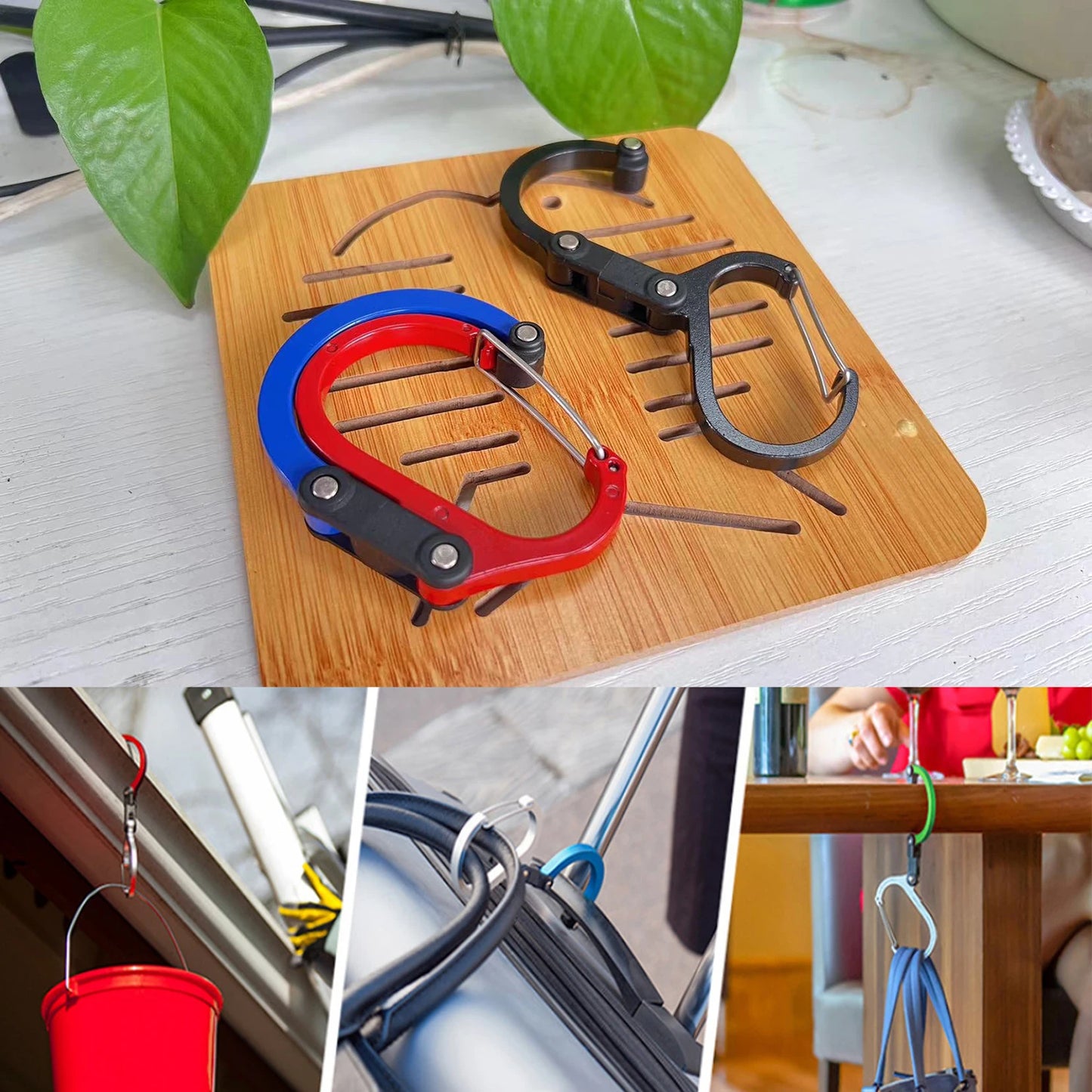 Multi Functional Aluminum Carabiner Mountaineering Buckle Quick Buckle for Outdoor Climbing Camping