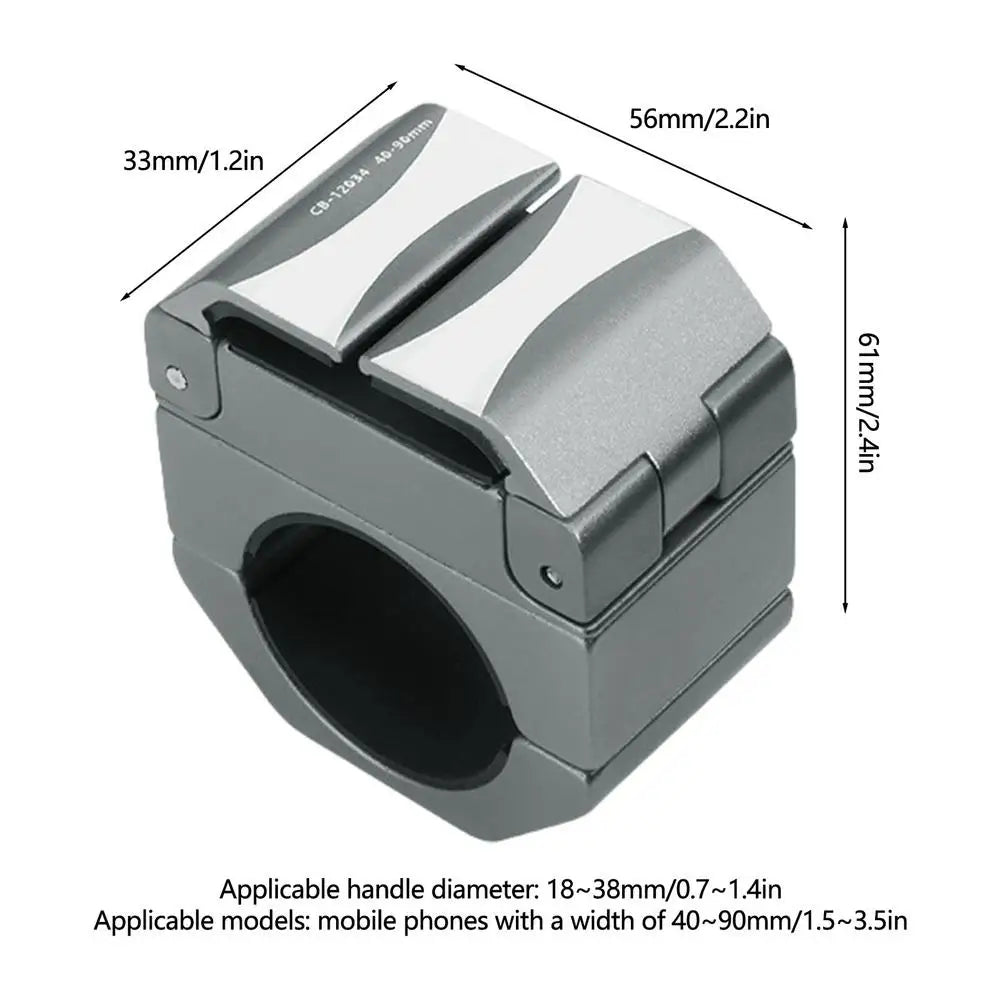Invisible Ring Shape Bike Phone Holder Aluminum Alloy MTB Road Bicycle Cell Phone Mount Stand Cycling Navigation Bracket